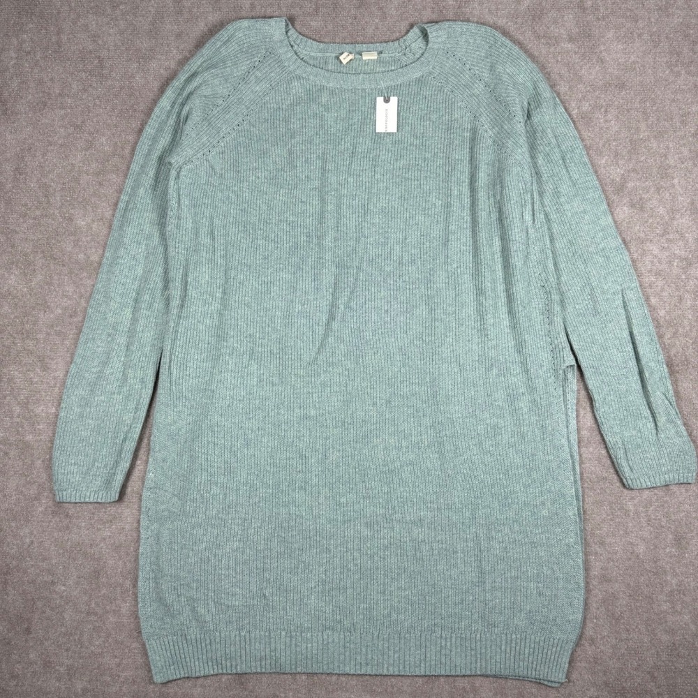 Anthropologie MOTH Size Large Sea‎ Foam Green PASADENA Cashmere Blend Tunic NWT